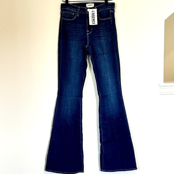 NWT L'AGENCE Bell High Rise Flare Jean in Delta - Size 25 - Picture 2 of 8